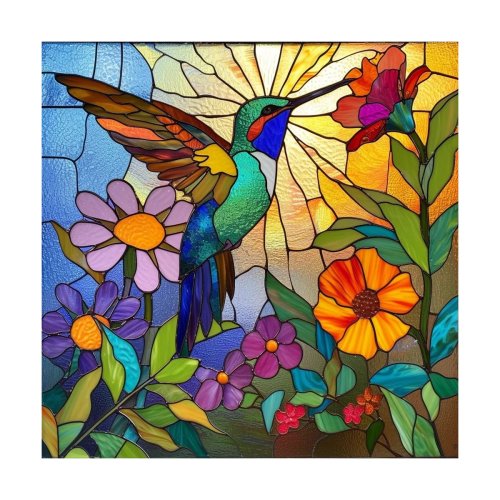 1 Stk. 40x40 cm/15,74 Zoll 11CT/14CT bedrucktes Kreuzstich-DIY-Set, entspannendes Kreuzstich-Set für erwachsene Anfänger, Kolibris & Blumen