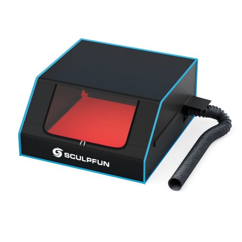 Sculpfun B1 레이저 조각기 인클로저 – 연기 배출 박스 및 조각기 액세서리