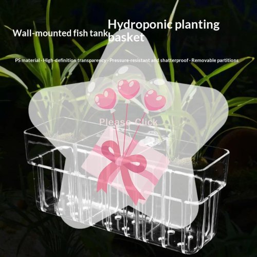 Aquarium Plant Holder – Hydroponic Planting Basket for Fish Tank Water Grass