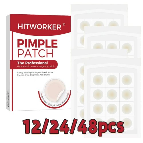 12/24/48 Pcs Tea Tree Oil Acne Patches – Soothing & Effective for All Skin Types, Discreet & Long-Lasting