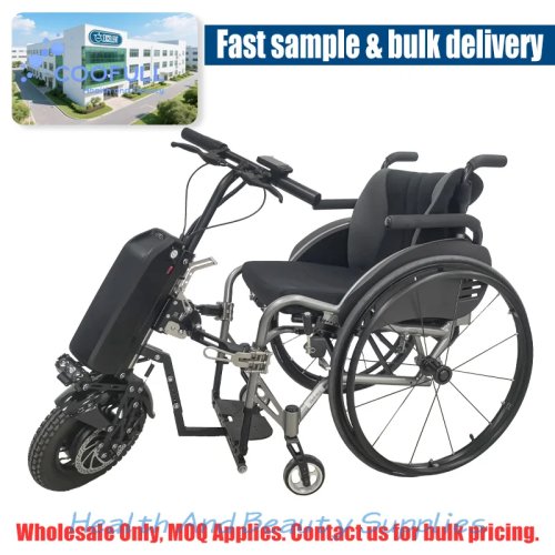 Coofull Handbike Eléctrico para Silla de Ruedas, Asistencia de Tracción para Sillas de Ruedas Manuales
