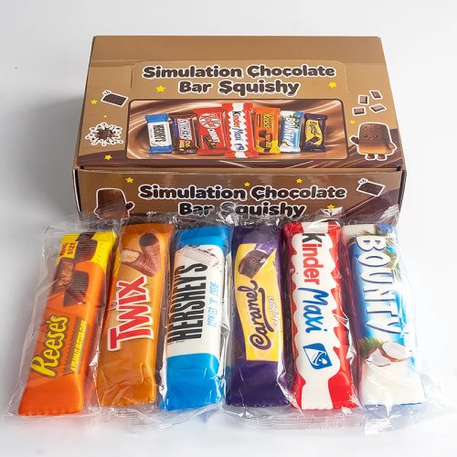1/4/8st Squishy Simulatie Chocolade Boterstaafjes, Langzaam Terugverend, Zachte Knijpspeeltjes, Antistress, Sensorisch Speelgoed, Feestgeschenkjes