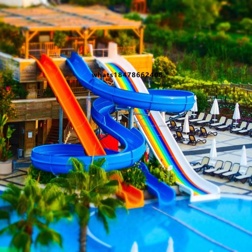 Commercial Fiberglass Water Park Equipment Group Swimming Pool Slides for Aqua Park, Hotel, Resort, Adventure Park DP-SHF800