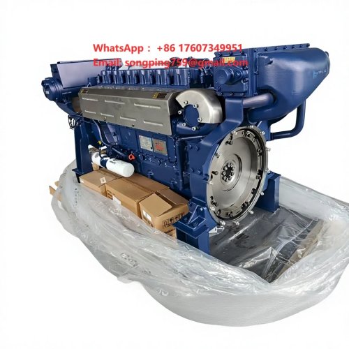 Động Cơ Diesel Tàu Thủy Inboard WD10 Mới Đạt Chứng Nhận CE, Khởi Động Điện, 6 Xi Lanh, Động Cơ Đốt Trong với Hộp Số