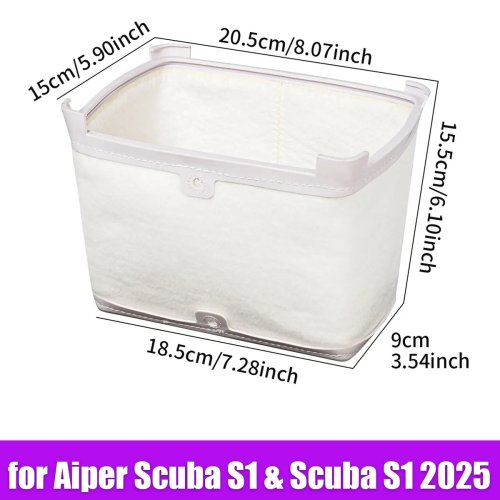 Paño de filtro ultrafino para cesta de Aiper Scuba S1, robot de piscina Scuba S1 2025 - Mejora la claridad del agua rápidamente