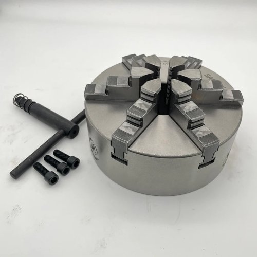 SANOU 6-Jaw Lathe Chuck 200mm K13-200 Metal Scroll Chuck Manual Lathe Chuck for Precision Machining
