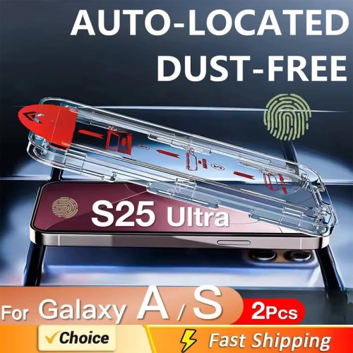 2 ชิ้น ฟิล์มกระจกนิรภัยกันรอยหน้าจอ สำหรับ Samsung Galaxy S25 S24 Ultra S23 S22 S21 Plus A16 A36 A55 A56 A25 A15 A35 A34 A54 5G