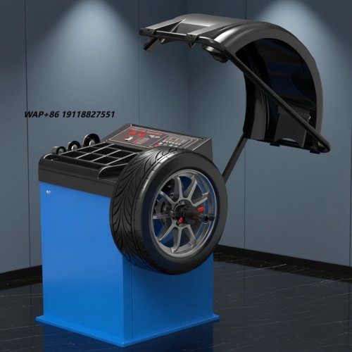 AUTEC Portable Wheel Balancer, Digital Display, Wireless Remote Control, Belt Drive, Fast Balancing System for Light Commercial