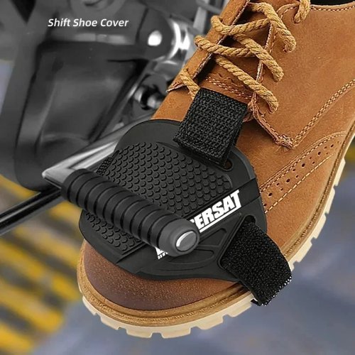 Anti-Slip Motorcycle Boot Shifter Protector Pad - Gear Shift Cover for Riding Shoes (1/2/4 pcs)