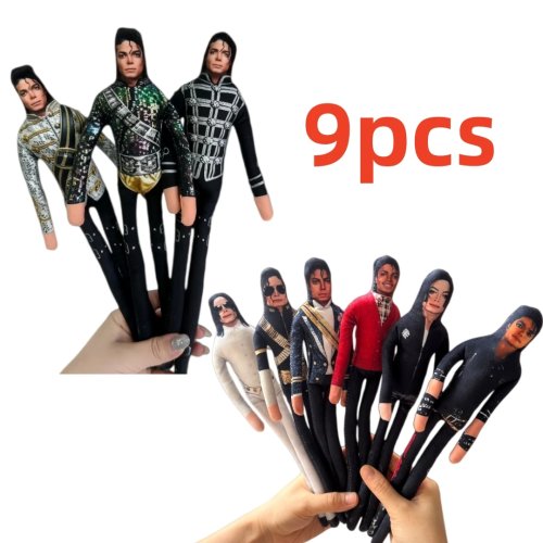 Michael Jackson Plush Doll, MJ Collectible Figure, Posable Plush Toy for Room Decoration