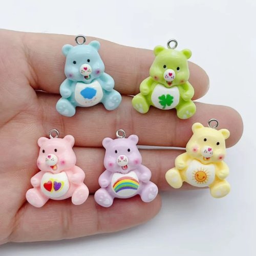10pcs Liontin Charm Hewan Kartun untuk DIY Perhiasan - Anting, Kalung, Gelang, Aksesori & Hiasan
