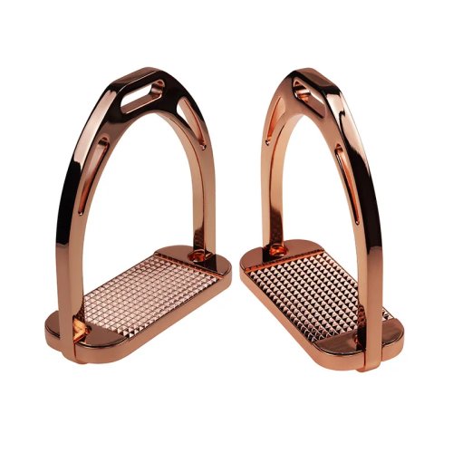 Staffe di sicurezza in alluminio premium per equitazione, design anti-rottura per salto e dressage, compatibili con selle inglesi