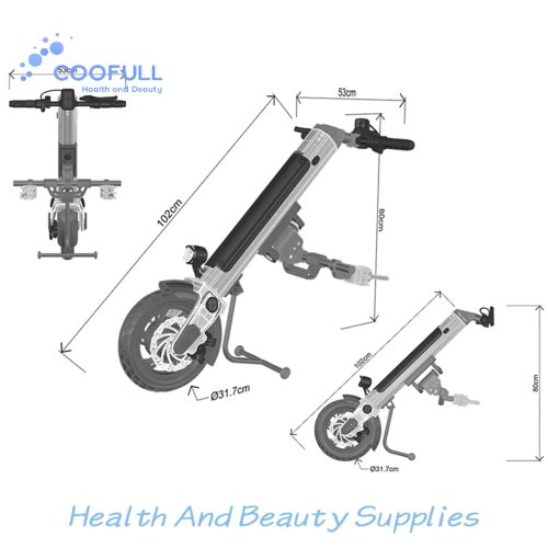 Coofull Electric Handcycle Wheelchair Attachment - Smart Bicycle Kit Spare Part