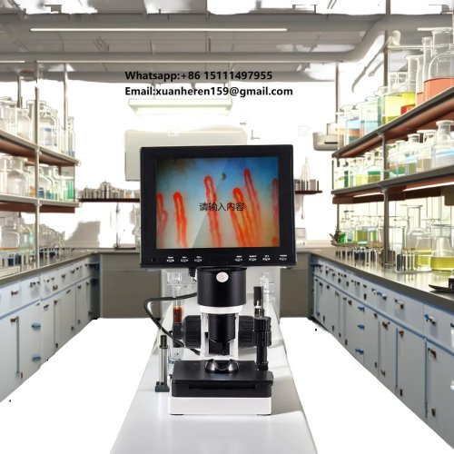 Y-Rising YR-880 680x tafelmicroscoop en huidanalysator voor thuis – huidvocht, microcirculatie, gezondheidscheck, bloedweergave