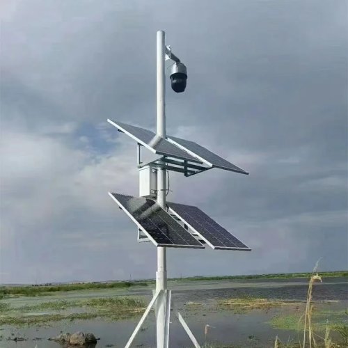 Poste de vigilância solar com rotação 360° e visão noturna, conforme UE/EUA para parques e estradas