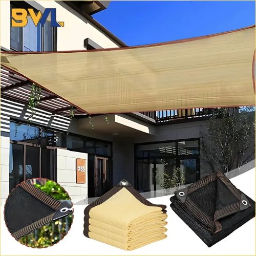 Rete ombreggiante per esterni, patio, balcone, giardino, bordo rinforzato con occhielli, telo ombreggiante anti-UV