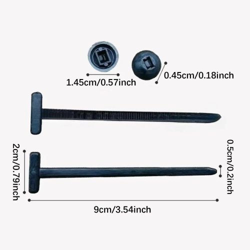 Self-Locking Nylon Zip Ties - Multipurpose Cable Ties for Car, Boat, Trailer Auto Repair