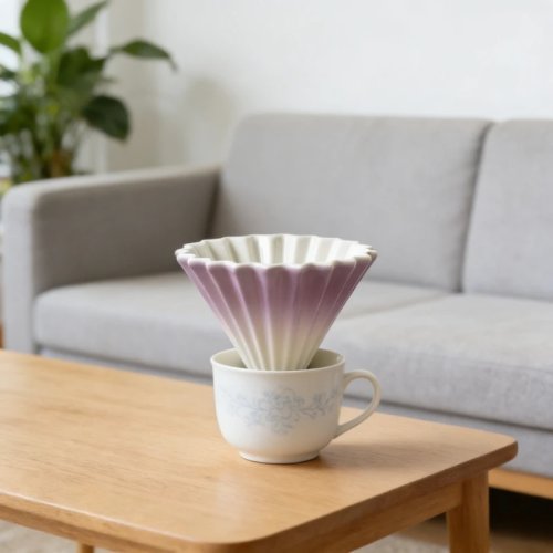 Colorful Rainbow Ceramic Coffee Filter Cup, 7-Color Hand Brewed Pour Over Coffee Dripper, Cake Cups, Coffee Filter Tea Set