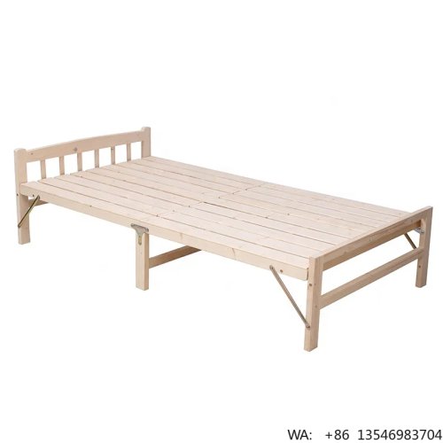 Zhonglu Estructura de cama de madera maciza tamaño Queen cama infantil conjunto de muebles de dormitorio