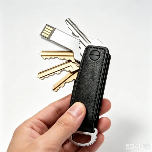 Minimalist Leather Key Organizer Holder for Men and Women, Anti-Lost Keychain Case, Portable Metal Keyring Wallet, Fashion Accessory Gift