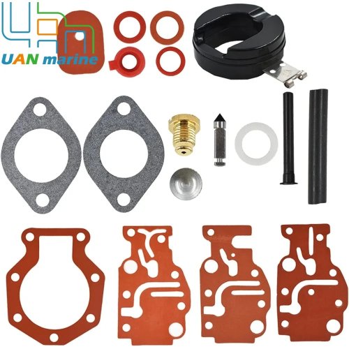 Kit de reparación de carburador de repuesto para motor fueraborda Johnson Evinrude 6hp 8hp 9.9hp 15hp 20hp 439073 0439073 431897