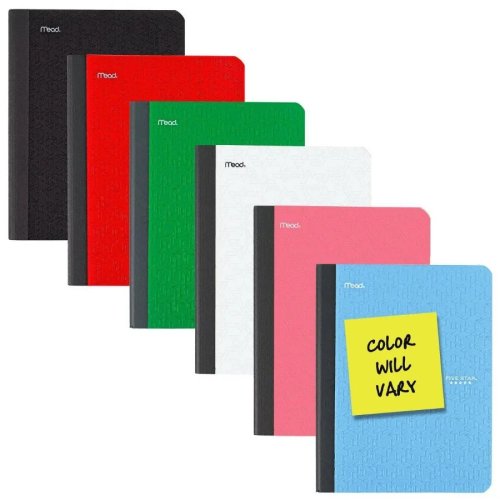80 Page College Ruled Composition Notebook, 9.75" x 7.5", Soft Cover, Acid-Free Paper, Sewn Binding, Adult Stationery