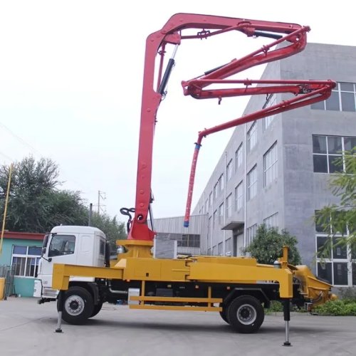 33m Truck-Mounted Concrete Boom Pump Truck, Heavy-Duty Hydraulic for Highway Overpass Construction