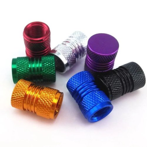 4 Stuks Aluminium Ventieldopjes Stofdicht – Universeel voor Auto, Motor en Fiets