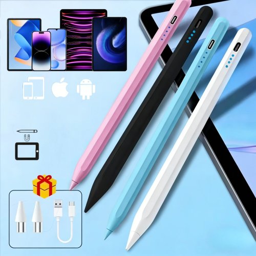 Stylus Pen for Apple Pencil, iOS Tablet Touch Pen with Power Display, for iPhone Xiaomi Tablets, Tablet Accessories