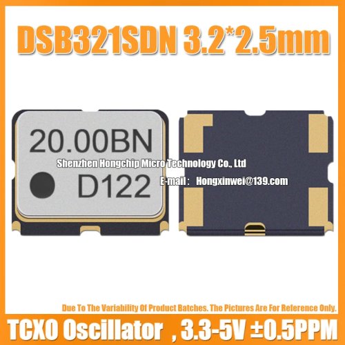 2 pezzi DSB321SDN 20MHz 3225 TCXO Oscillatore al quarzo compensato in temperatura ±0,5PPM KDS 3,2x2,5mm