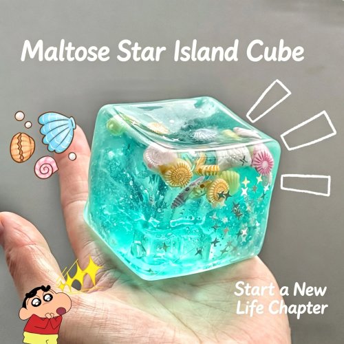 Bola Stress Squishy 3A Kubus Ocean Sensory Fidget Toy – Mainan Squeeze Slow Rise untuk Anak & Dewasa, Hadiah Relaksasi