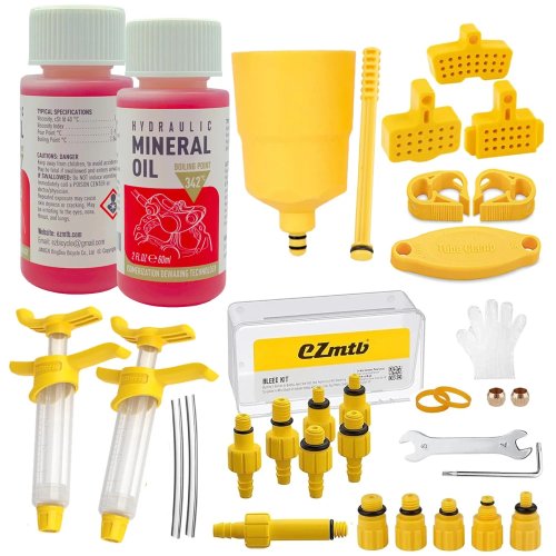 Bicycle Hydraulic Disc Brake Mineral Oil Bleed Kit 60ml for Shimano Tektro SRAM Nutt