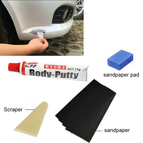 Kit Pen Riparazione Graffi Auto – Stucco per Carrozzeria, Riempitivo per Graffi e Strumento di Riparazione Liscio per Ritocco Vernice