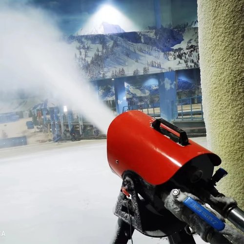 High Performance Indoor Ski Resort Snow Making Machine - Snow Cannon Fan Generator