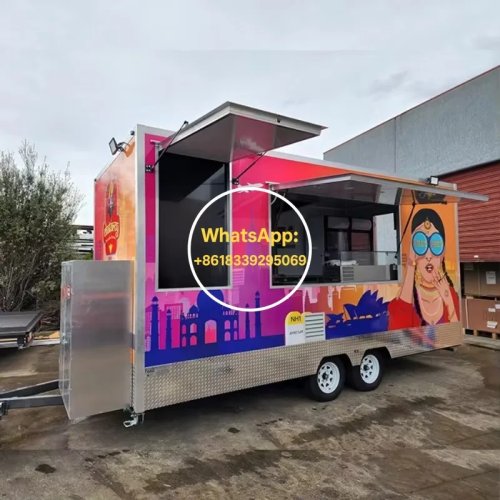 Heavy Duty Commercial Food Truck – Fully Equipped Mobile Catering Trailer with Cooking Appliances for Outdoor Events & Street Business