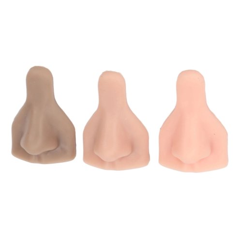 D9 Silikon Nasenmodell Weich Flexibel 3D für Nähen Üben und Nasenpiercing Praxis, Lehrmittel