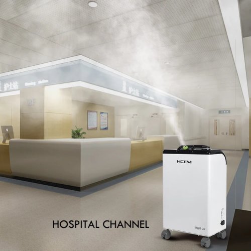 HC01A Motorized Antiseptic Disinfectant Spray Misting Machine, 304 Stainless Steel, 1-5m Mist Particles, for Hypochlorous Acid H2O2