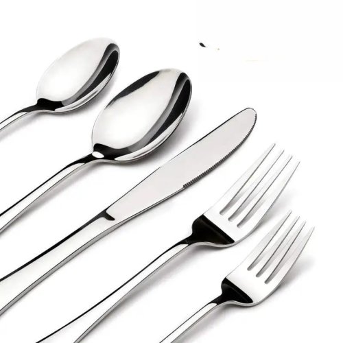 1/3/5 Piece Stainless Steel Flatware Cutlery Set - Mirror Finish, Rust Proof, for Home, Restaurant, Daily Use