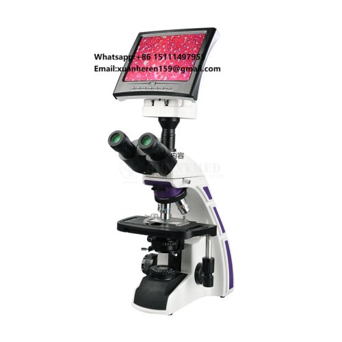 Mikroskop binokularowy biologiczny cyfrowy medyczny laboratoryjny z kamerą SY-B129T – Promocja