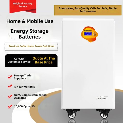 Home Solar Energy Storage Battery 15kWh, Off-Grid Photovoltaic Energy Storage System, Mobile Lithium Battery
