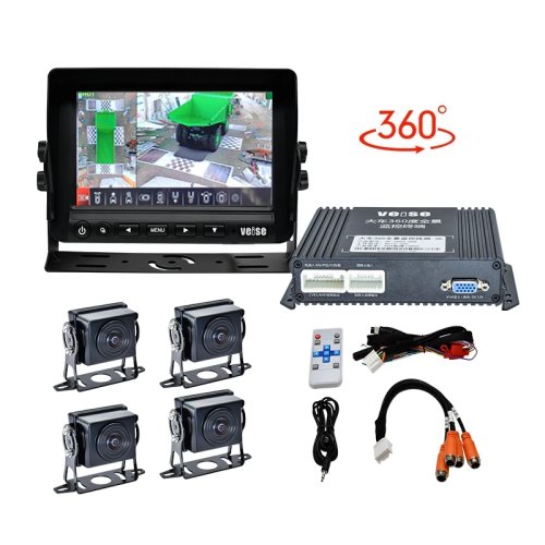 3D 360° Bird View System Car Security Camera for School Bus, Mining Truck, RV & Truck Industry