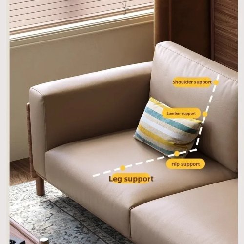 TQH7.2 Divano in Legno Massello Stile Cinese per Soggiorno e Camera da Letto, Divano Combinato Moderno Semplice, Nuovo Modello