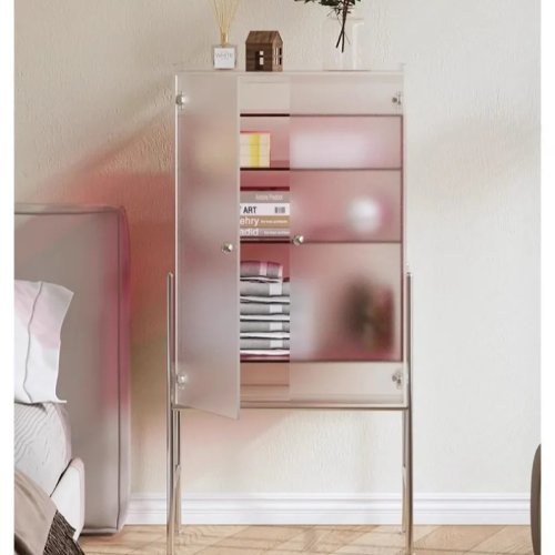 Acryl-Weinschrank für das Wohnzimmer, italienischer minimalistischer Vitrinenschrank