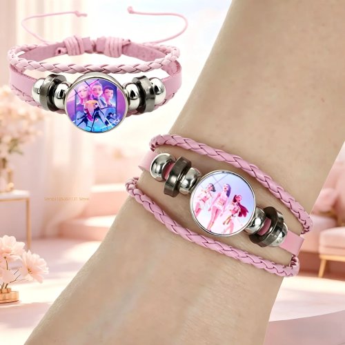 Anime Girls Lumi Mila Zoi Witch Hunter Hand Bracelet Braided Leather Adjustable Wristband Cute Cosplay Accessories Birthday Gift