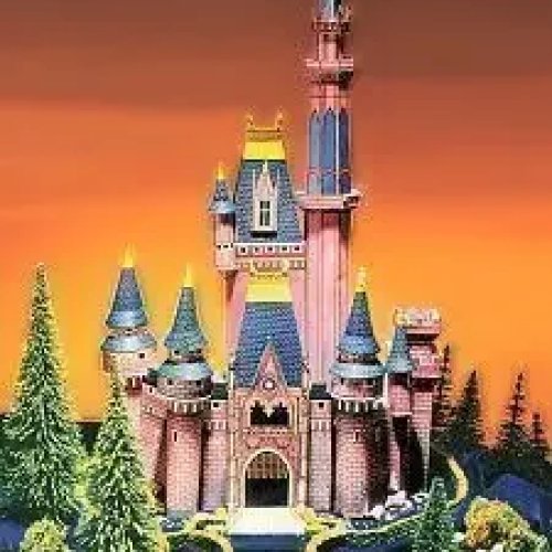 Mô hình giấy 3D Lâu đài Cô bé Lọ Lem