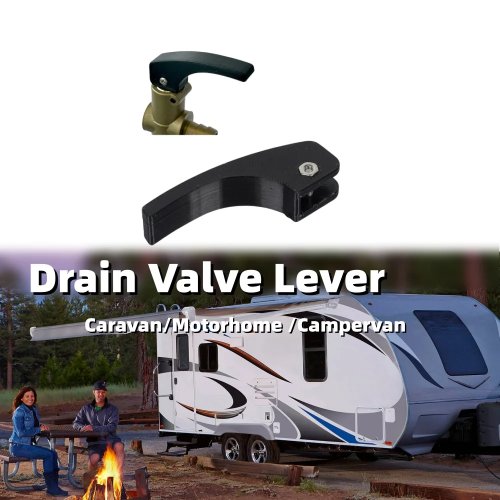 Palanca de válvula de drenaje de repuesto para casas rodantes, caravanas y campers – Accesorios para válvula de vaciado de agua