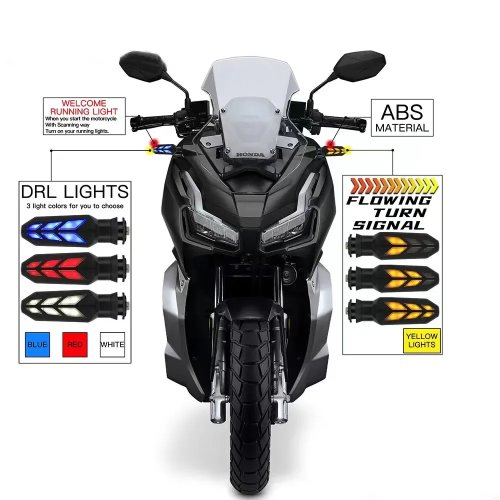 2023 LED Motorcycle Turn Signal Flasher for Honda NC750X, XL750, CRF300L Rally, CRF450RL, CRF1000, CB500F, CB500X, CB750, CBR500R
