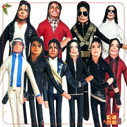 Peluche Michael Jackson Anime 2026, Figura Pop para Decoração de Quarto, Peluche Articulado de Coleção