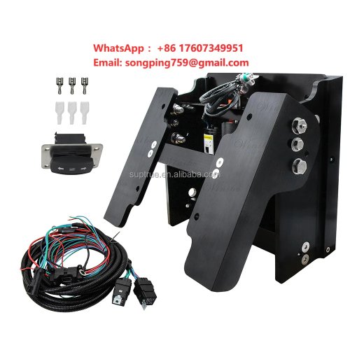 Marine Hydraulic Outboard Motor Transom Lift with Adjustable Power Trim and Tilt