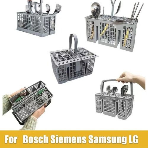 Universal Dishwasher Cutlery Basket - Fits Bosch, Siemens, AEG, Kenmore, Whirlpool, Maytag, LG, Neff, GE, Samsung, Hotpoint, Indesit, Ariston